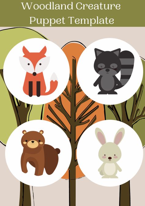 Woodland Creative Printable Free to Download - Help My Kids Are Bored Wild Animals Printable, Animal Cutouts, Animal Templates, Animal Flashcards, Free Printable Activities, Flashcards For Kids, Themed Classroom, Craft Stuff, Woodland Party