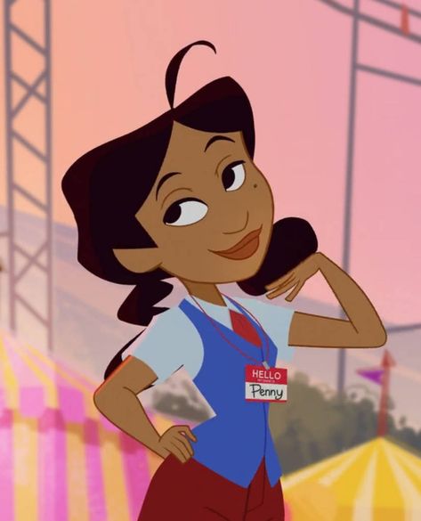 Penny Proud Pfp, Penny Proud Aesthetic, Proud Family Pfp, Proud Family Penny, Penny Proud, Pfp Inspiration, Old Cartoon Shows, Family Aesthetic, Proud Family