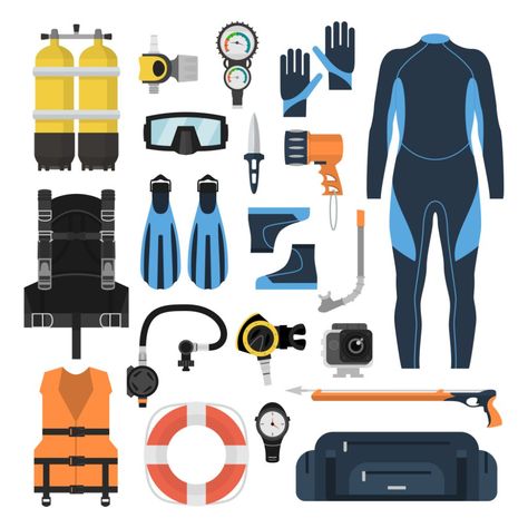 Breathe Easy With High-Quality Snorkel Gear in Denver | A-1 Scuba Snorkel Gear, Scuba Equipment, Suit Drawing, Breathing Underwater, Scuba Diving Equipment, Scuba Gear, Diving Suit, Line Art Vector, People Icon