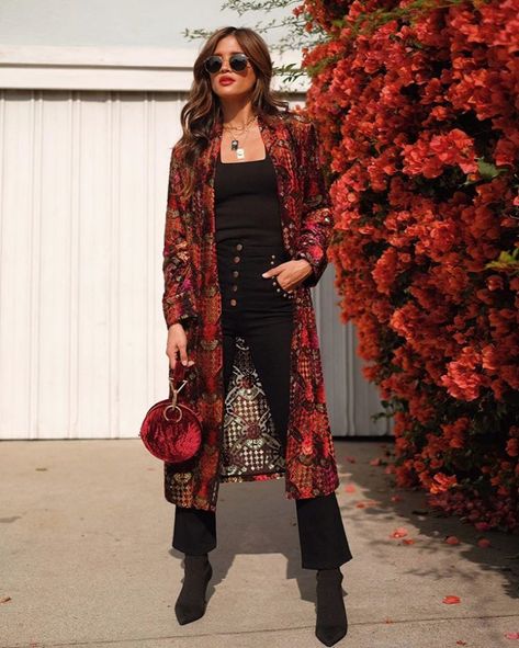 Fashion Look Featuring The Kooples Shoes and The Kooples Casual Jackets by rockybarnesblog - ShopStyle Look Kimono, Look Boho Chic, Rocky Barnes, Estilo Hippy, Estilo Hippie, Outfit Chic, Boho Chic Outfits, Moda Boho, Casual Jackets