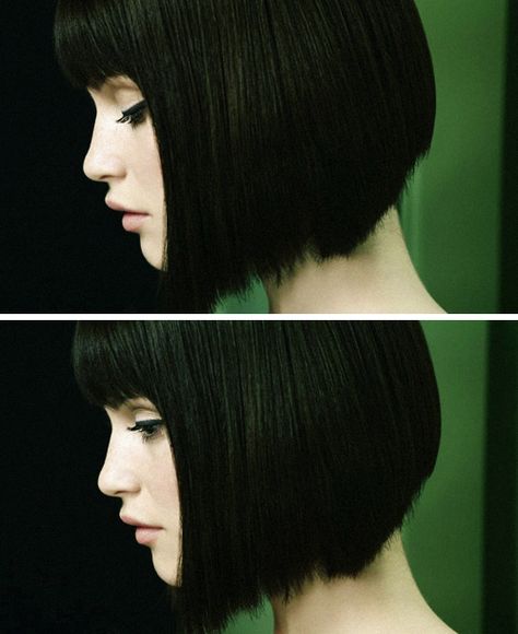 cute Black Bob Bangs, Bob No Bangs, ليلي كولينز, Short Dark Hair, Short Straight Hair, Hair Envy, Bobs Haircuts, Great Hair, Hairstyles With Bangs