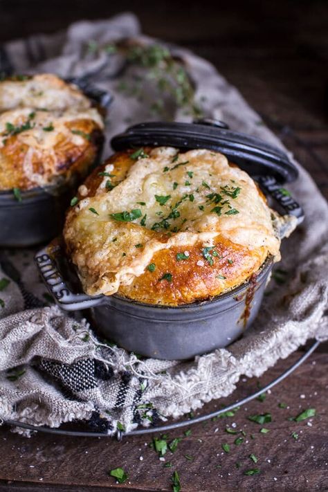 Butternut Squash and Beefy Mushroom Pot Pies w/Flakey Taleggio Crust | halfbakedharvest.com @hbharvest Stuffed Pastry, Cocotte Recipe, Half Baked Harvest Recipes, Savory Pies, Table Ware, Harvest Recipes, Pot Pies, Half Baked Harvest, Think Food