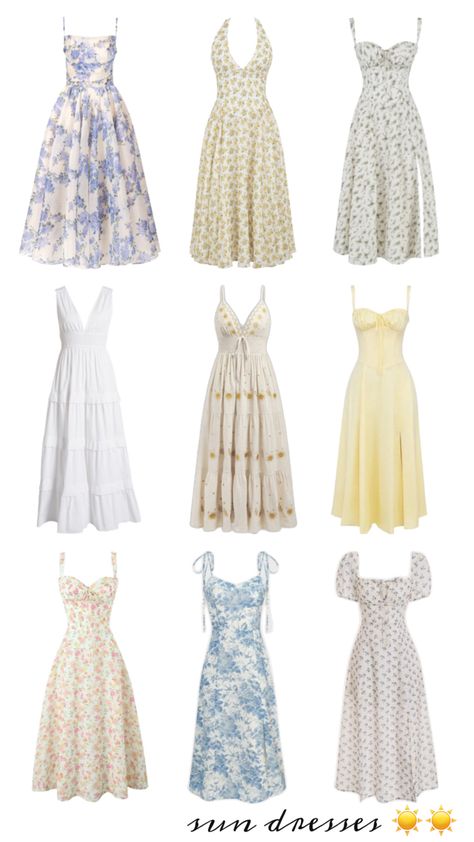 Cute Church Dresses, Cotillion Dresses, Modest Girly Outfits, Casual Outfits For Teens, Boho Style Outfits, Sun Dresses, Yellow Sun, Trendy Outfits For Teens, Cute Prom Dresses