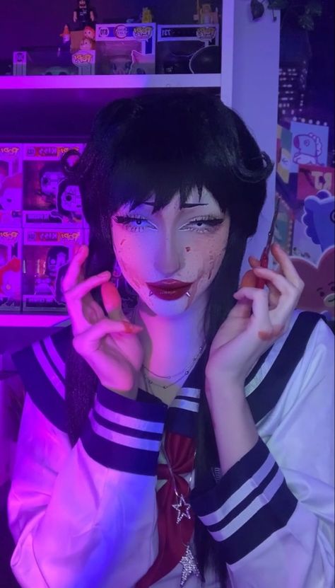 Ayano Aishi Cosplay, Yandere Cosplay, Ayano Aishi, Best Friends Shoot, Halloween 2, Yandere Simulator, Cosplay Makeup, Costume Halloween, Halloween Costumes