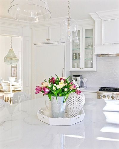 Kristy Wicks shares her entire house palette--Benjamin Moore's Chantilly Lace and shows how elegant and airy white paint can be! Chantily Lace, Chantilly Lace Benjamin Moore, Average Kitchen Remodel Cost, Kristy Wicks, Spring Bedroom, New House - Kitchen, All White Kitchen, Paint Can, Kitchen On A Budget