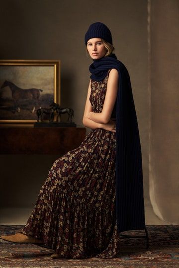 Merino Wool Dress, Fall 2023 Ready To Wear, Ralph Lauren Fall, 2023 Ready To Wear Collection, Designer Ralph Lauren, Herringbone Jacket, 2023 Ready To Wear, Ralph Lauren Collection, Professional Women