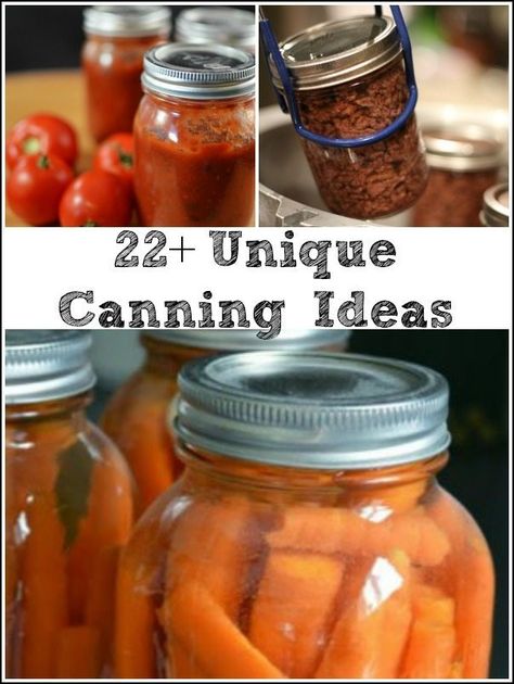 22+ Unique Canning Ideas via ClarksCondensed.com Preserving Vegetables, Canning Kitchen, Homemade Alcohol, Canning Vegetables, Pressure Canning, Home Canning, Dehydrated Food, Chutney Recipes, Canned Food