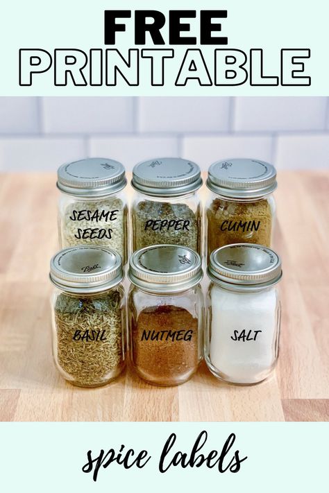 Decanting is my favorite kitchen resource and it pairs nicely with beautiful labels to create an organized kitchen. Organize your spices with my FREE printable spice labels! Printable Spice Labels, Organized Kitchen, Spice Labels, Small Business Inspiration, All Ideas, Favorite Kitchen, Printable Labels, Business Inspiration, Kitchen In