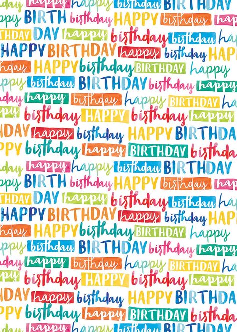 Paper Doodles, Happy Birthday Wrapping Paper, Gift Wrap Design, Happy Birthday Icons, Tipografi 3d, Birthday Gift Wrap, Birthday Icon, Happy Birthday Love Quotes, Happy Birthday Wishes Photos