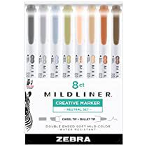 Mildliner Highlighters, Pastel Highlighter, Best Highlighter, Technical Pen, Zebra Mildliner, Highlighter Set, Journaling Writing, Perfect Planner, Ink In Water