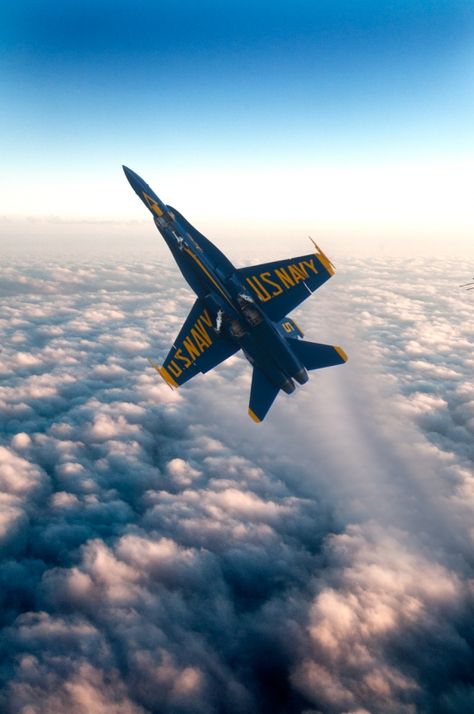 Above-the-Clouds Blue Angels Air Show, Jet Aviation, Us Navy Blue Angels, Usaf Thunderbirds, Go Navy, Airplane Fighter, Military Jets, Jet Aircraft, Jet Plane