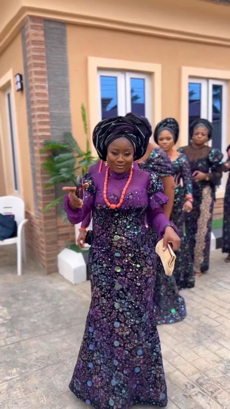 Beautiful ladies 🥰| Yorùbá wedding in 2022 | African traditional dresses, African attire, African dress Shadda And Lace Combination, A Line Gown Lace Aso Ebi, 3yards Lace Styles, Sample Lace Styles Nigeria, Owambe Dresses For Women, Latest Lace Gown Styles For Ladies, Aso Adura Garment Styles For Ladies, Yuroba Wedding Fashion Styles, Lace Owanbe Dress