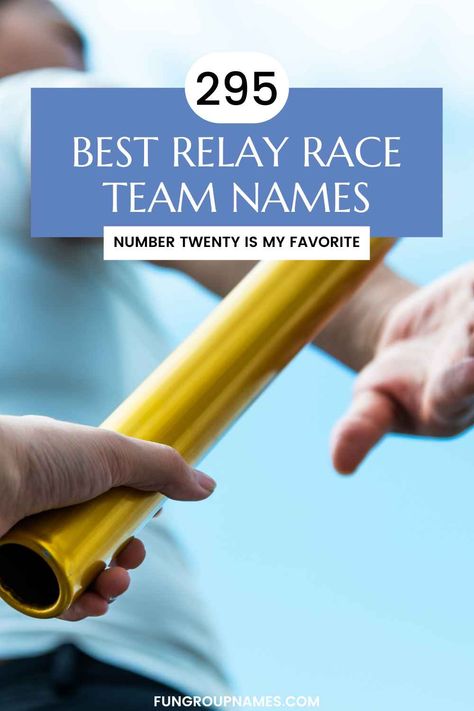 295 Best Relay Race Team Names Futuristic Names, Track Team, Traditional Names, Relay Races, Creative Names, Relay For Life, School Event, Go Getter, Team Names