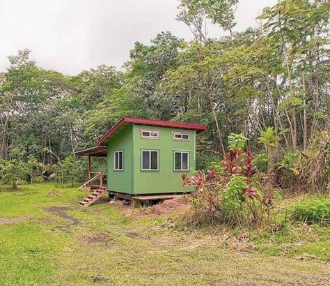 140 Sq Ft Tiny Off-Grid Cabin For Sale in Pahoa, HI $59K – Tiny House Calling 140 Sq Ft Tiny House, Olympic Size Swimming Pool, Prefab Houses, Cabins For Sale, Container Houses, Off Grid Cabin, Tiny House For Sale, Tiny Cabin, Tiny Houses For Sale