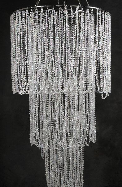 Crystal Chandeliers Plug In Light with 4 Tiers acrylic $140 Diy Crystal Chandelier, Closet Cover, Luminaria Diy, Fringe Chandelier, Plug In Chandelier, Chandelier Diy, Paper Lantern Lights, Crystal Garland, Acrylic Chandelier