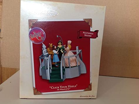 Click Your Heels Wizard of Oz 2003 Hallmark Ornament Wizard Of Oz Christmas Tree, Wizard Of Oz Christmas, Wizard Of Oz Collectibles, Tree Dazzler, Beard Ornaments, Glinda The Good Witch, Ornament Box, The Wizard Of Oz, The Good Witch