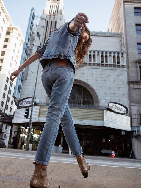 I N S T A G R A M @EmilyMohsie Soft Pants Outfit, Cool Street Style, Denim Day, Soft Pants, Jacket Outfit, Mode Vintage, Outfit Casual, Denim Outfit, Pants Outfit