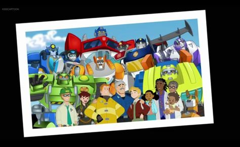 ITS OVER NOO! But to be honest this show was absolutely fantastic. Seeing this final picture almost made me drop to my knees. Heatwave, Blades, Boulder, Salvage, Chase, Blurr, Quickshadow, Hightide, Servo, AND the Burns family will always and forever remain in my heart. I will miss this show so much. Goodbye Rescue Bots, you really have made these past few years worth living.  ~Dangergirl64 Rescue Bots, Optimus Prime, Always And Forever, Family Photo, On Earth, Transformers