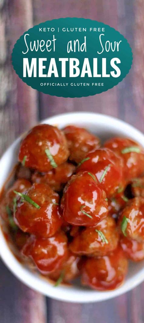 Keto Sweet And Sour Meatballs, Keto Meatball Appetizers, Meatballs Crock Pot, Sweet N Sour Meatballs, Make Ahead Keto, Keto Supper, Sweet Meatballs, Bbq Foods, Keto Side Dish