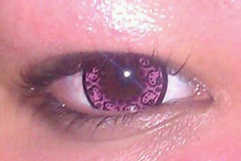 My hello kitty contacts :) Hello Kitty Contacts, Half Alive, High Barbie, Windows To The Soul, Yokai Watch, Rob Zombie, The Paranormal, Dead By Daylight, Marine Biology