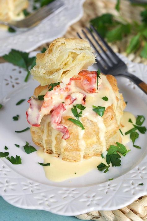 Indulge in a classic culinary experience with our Timeless Lobster Newburg Delight. This elegant dish combines succulent lobster with a rich, creamy sauce, perfectly seasoned to enhance its delicate flavors. Whether you're hosting a sophisticated dinner party or treating yourself to a gourmet meal at home, this recipe promises to impress with its luxurious taste and beautiful presentation. Embrace the art of fine dining and savor every bite of this exquisite seafood masterpiece. Lobster Newburg, Fall Menu, Seafood Appetizers, Creamy Sauce, Seafood Dishes, Grocery List, Food App, Home Recipes, High Tea