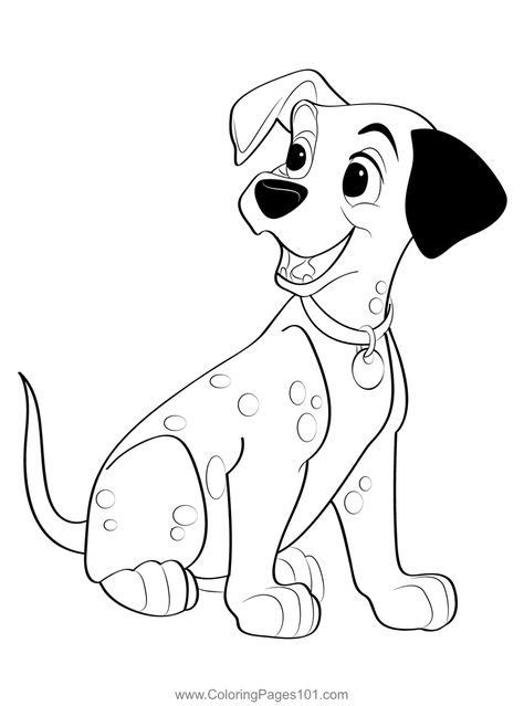 Joyful Dalmatians Coloring Page Printable Color Pages, Puppy Coloring Pages, Dalmatian Puppy, Disney Sticker, 101 Dalmatians, Color Pages, Activity Sheets, Free Kids, Dalmatian