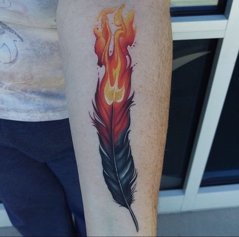 Flame Feather Tattoo, Feather On Fire Tattoo, Fire Feather Tattoo, Pheonix Feather Tattoos, Fire Wings Tattoo, Rv Tattoo, Phoenix Feather Tattoo, Plumas Tattoo, Tattoo Plume