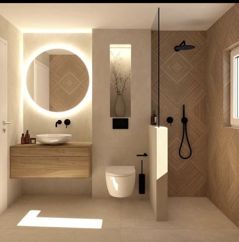 Cosy Bathroom Ideas, Bathroom Design Boho, Couple Apartment, Bathroom Japandi, Cosy Bathroom, Fun Bathroom Decor, Bathroom Interior Design Modern, Small Bathroom Interior, White Bathroom Designs