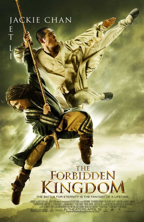 'The Forbidden Kingdom' (2008) The Forbidden Kingdom, Jet Lee, Zombie Tsunami, Michael Angarano, Tam Film, Hong Kong Cinema, Kingdom Movie, Martial Arts Film, Best Martial Arts