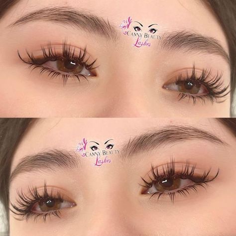 Anime Lash Extensions Styles, Top And Bottom Eyelash Extensions, Sunflower Lashes, Eyelash Extensions Bottom Lashes, Kawaii Lash Extensions, Eyelash Extensions Top And Bottom Lashes, Bottom Eyelash Extensions, Baby Doll Eyelash Extensions, Anime Lashes Extensions