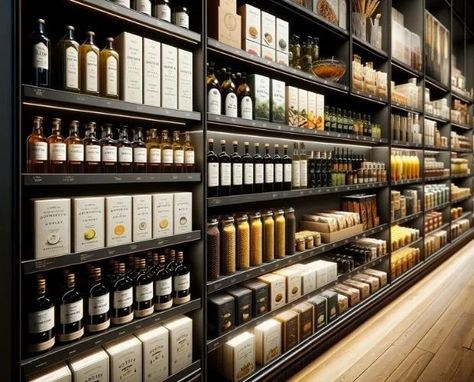 Gourmet Food Marketplace: Wholesale Specialty Food Grocery Shop Design Interiors, Luxury Pantry, Apothecary Ideas, Organic Food Shop, Cheese Store, Dream Cafe, Wholesale Candy, African Spices, Specialty Food Store