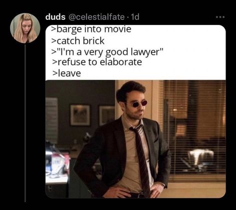 Spiderman Nowayhome, Daredevil Matt Murdock, Matt Murdock, Marvel Daredevil, Good Lawyers, Mcu Marvel, Dc Memes, Avengers Memes, Marvel Jokes