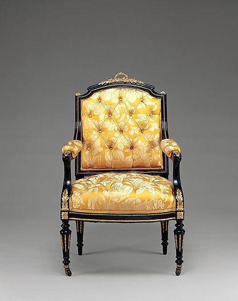 1860 American (New York) Armchair at the Metropolitan Museum of Art, New York Elegant Chair, Victorian Furniture, John Taylor, Professional Decor, Art Chair, Classic Sofa, Antique Chairs, American Furniture, Beautiful Chair