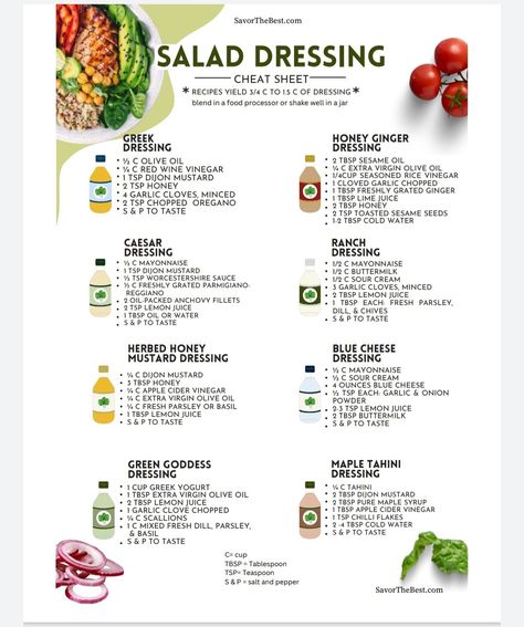 Marinade Ideas, Seafood Dish Recipes, Salad Dressing Recipes Healthy, Salad Recipes Healthy Easy, Culinary Classes, Culinary Cooking, Salad Dressing Recipes Homemade, Culinary Techniques, Homemade Salad Dressing