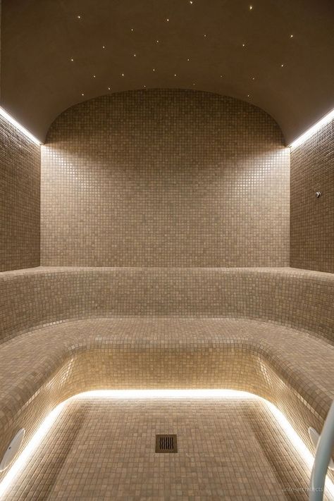 Relax Room Design, Steam Room Ideas, Indoor Spa Room, Steam Room Design, Home Spa Sauna, Home Steam Room, Luxury Sauna, Sauna And Steam Room, Steam Room Shower