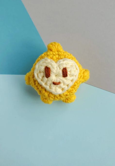 Wishing Star Amigurumi Pattern FREE Tie Bookmark, Checker Crochet, Crochet Ring Patterns, Plumeria Lei, Amigurumi Bee, Crochet Ghost, Crochet Ring, Wishing Star, Bee Crochet