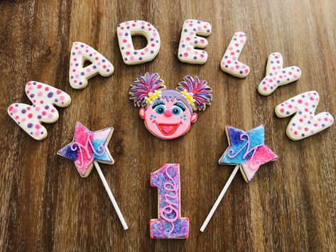 Abby Cadabby Cookies, Dessert Business, Spidey Birthday, Sugar Cookies With Royal Icing, Cookies With Royal Icing, Abby Cadabby, Cookies Decorated, Cookie Ideas, Royal Icing Cookies