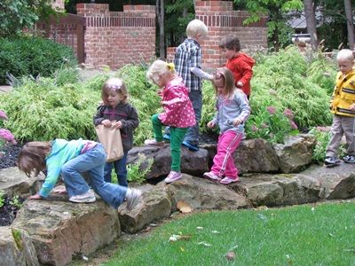 Our outdoor playscape... Backyard Playscape, Play Scape, Outdoor Playscapes, Natural Playscapes, Natural Play Spaces, Kid Friendly Backyard, Preschool Playground, Preschool Garden, Outdoor Learning Spaces