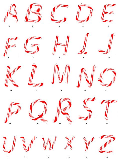 Free Candy Cane Letters Printables Candy Cane Letters, Candyland Themed Party, Font Letters Alphabet, Printable Candy Cane, Homecoming Jeans, Candy Letters, Halloween Chalkboard, Christmas Marketing, Office Doors