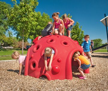 The Cozy Dome® climber provides kids a place to get away. Kids can crawl under and on top of the dome playground climber. Whimsical Playground, Sensory Playground, Daycare Playground, Church Playground, Playground Climber, Preschool Playground, Playground Landscaping, Backyard Toys, Play Zone