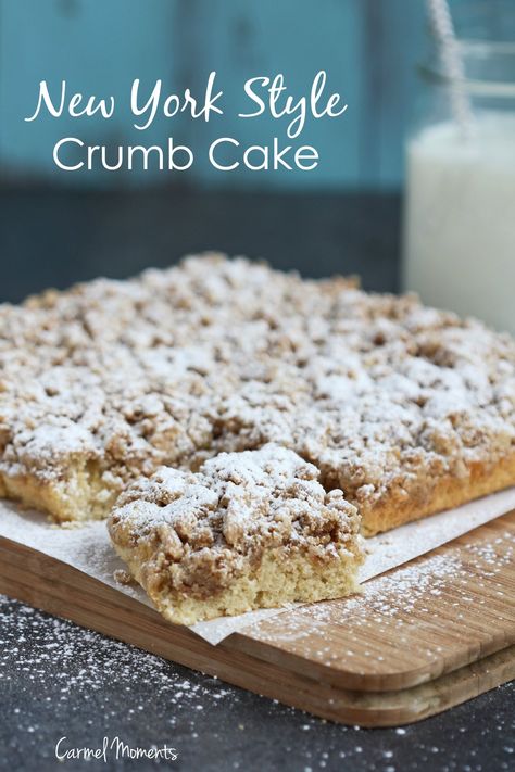 New York Style Crumb Cake The Best New York Crumb Cake, Old Fashioned Crumb Cake Recipe, Yeast Crumb Cake, Easy Crumb Cake, New York Crumb Cake Recipe, Crumb Coffee Cakes, Crumb Cake Recipe, Dessert Board, Breakfast Sweets