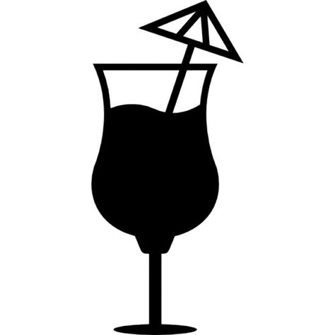 Cocktail Outline Drawing, Wine Glass Silhouette, Cocktail Silhouette, Drink Clip Art, Cocktail Icon Design, Craft Machines, Drink Umbrellas, Chanel Print, Cocktail Umbrellas