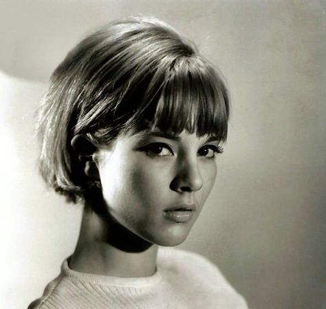 1960s Short Hairstyles, 60s Short Hair, Mylene Demongeot, 1960s Hair, 60s Hair, New Hair Do, Sylvie Vartan, Easy Hairstyles For School, Med Tech