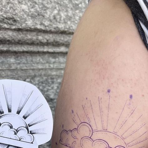 Sun And Rain Tattoo, Rain Tattoo, Sun And Rain, Tattoo Supplies, Stencil Art, Art Tattoo, Tattoo Ideas, Doodles, Sun