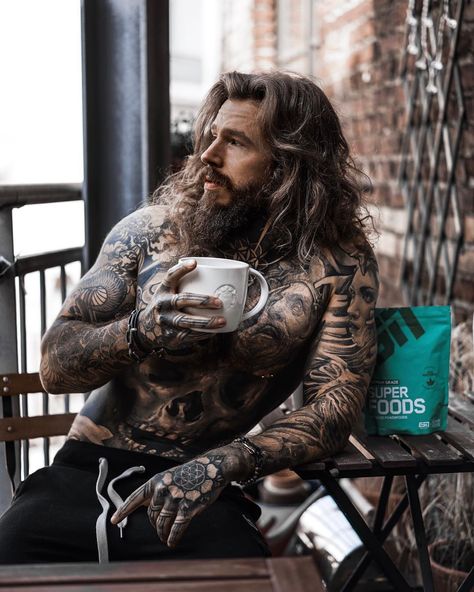 KEVIN CREEKMAN shared a post on Instagram: “ᴿᴱᴷᴸᴬᴹᴱ Good morning and happy Sunday everybody! You might know that I am a coffee addict. But…” • Follow their account to see 617 posts. Den Of Vipers Tattoo, Den Of Vipers, Kevin Creekman, Dragon Drawings, Tatted Men, Mafia Romance, La Mans, Dream Man, Inked Men