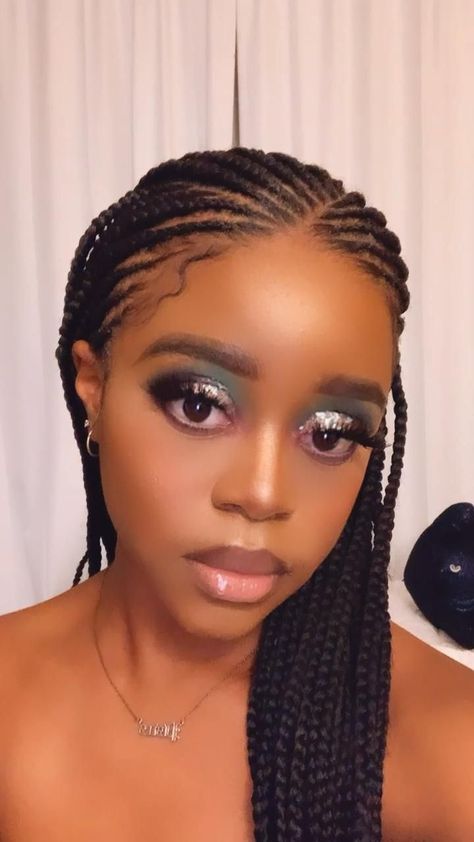 Pencil Hairstyles Braids, Pencil Hairstyles, Braid With Scarf, Pencil Hair, Braids Inspiration, Massage Routine, Corn Rows, Bob Braids Hairstyles, Elegant Scarf