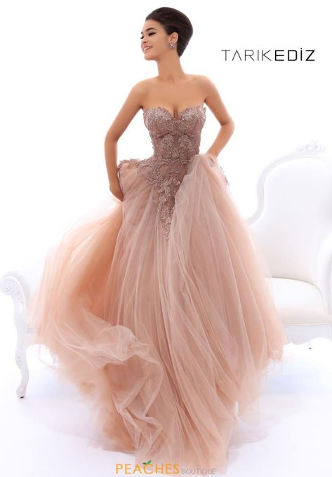 Paris Gown, Formal Women Dress, Tarik Ediz Dresses, Formal Women, Skirt Tulle, Prom Dresses Formal, Tarik Ediz, Ball Gown Skirt, A Line Prom Dresses