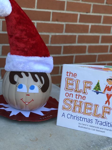 Character Pumpkin Project Elf On The Shelf Pumpkin, Pumpkin Elf, Pumpkin Character, Character Pumpkins, Pumpkin Projects, Diy Tree, On The Shelf, The Elf, Elf On The Shelf