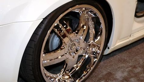 Homemade Tire Shine, Tire Shine, How To Clean Chrome, Truck Bed Covers, Chrome Rims, Rims For Cars, Painting Plastic, Chrome Wheels, Tonneau Cover