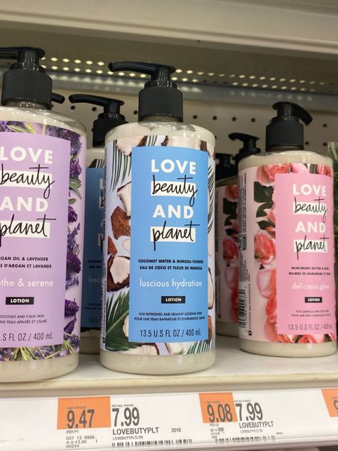 #aesthetic #preppy #sugarscrub #treehut #itgirl #soap #love #beauty #planet #shampoo #conditioner #pink #blue #purple Love And Planet Shampoo, Love Beauty And Planet Shampoo, Shampoo Aesthetic, Love Beauty Planet, Beauty And Planet, Glow Lotion, Mimosa Flower, Beauty Planet, Aesthetic Preppy